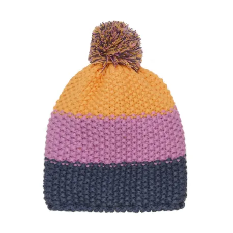 Dievčenská zimná čiapka COLOR KIDS Hat - Colorblock-741911.5214-Lilac chiffon