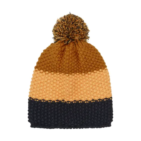 Detská zimná čiapka COLOR KIDS Hat - Colorblock-741911.3520-Orange Pop