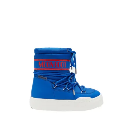 Juniorské vysoké zimné topánky MOON BOOT MB JR PARK BOOT-F002 ELECTRIC BLUE