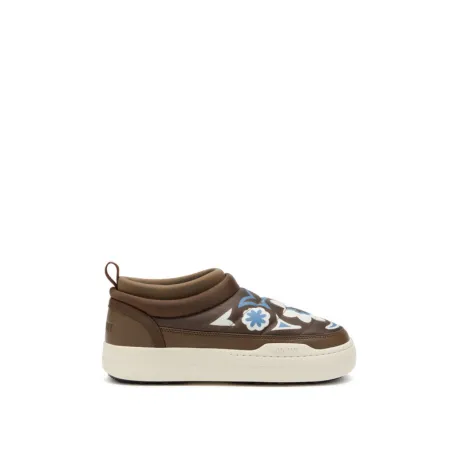 Nízke zimné topánky MOON BOOT MB PARK SOFT FLOWER-MH07 BROWN ELEPHANT GREY