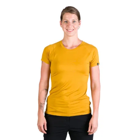Dámske turistické tričko s krátkym rukávom NORTHFINDER DIANE-314-goldenyellow