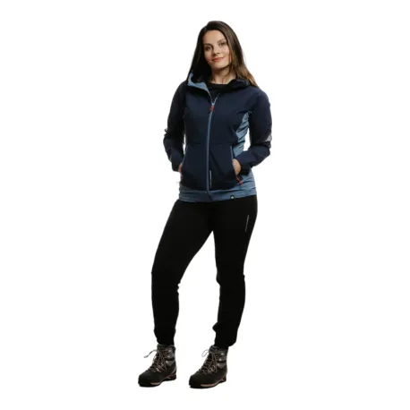 Dámska turistická softshellová bunda NORTHFINDER DONNA-387-blueblue