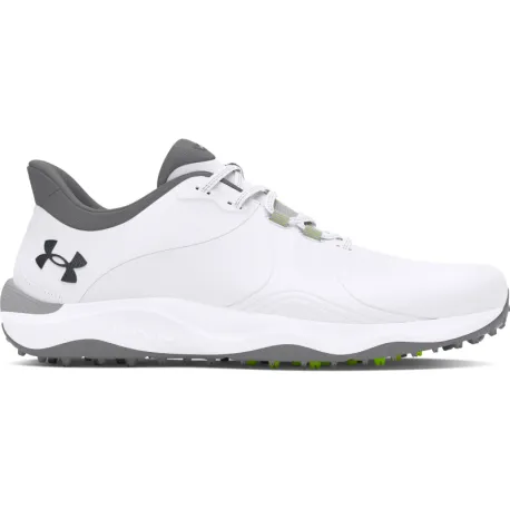 Pánske golfové topánky s hrotmi UNDER ARMOUR UA Drive Pro SL Wide white white metallic gun metal