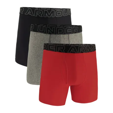 Pánske boxerky UNDER ARMOUR 3 PACK-UA PERFORMANCE TECH- SOLID 6in-MRN