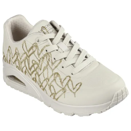 Dámska rekreačná obuv SKECHERS Uno Golden Heart W natural gold