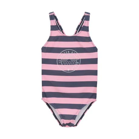 Dievčenské plavky COLOR KIDS Swimsuit W. Chestprint, AOP, vintage indigo