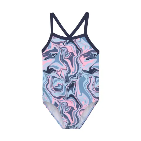 Dievčenské plavky COLOR KIDS Swimsuit Sporty, AOP, cerulean