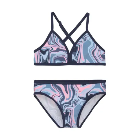 Dievčenské plavky COLOR KIDS Bikini, AOP, cerulean