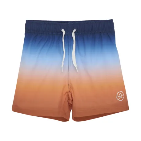 Chlapčenské plavky COLOR KIDS Swim Shorts, AOP, tangerine