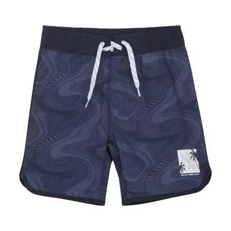 Chlapčenské plavky COLOR KIDS Swim Long Shorts, AOP, vintage indigo
