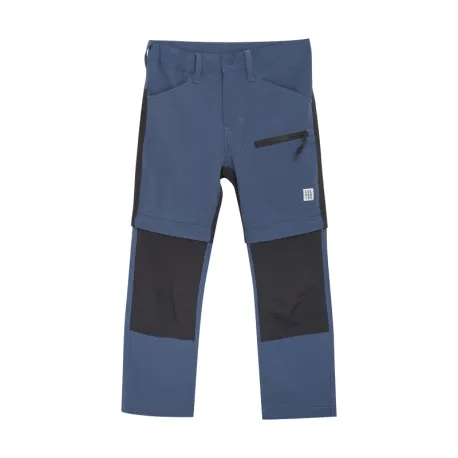 Detské turistické nohavice COLOR KIDS Soft Pants Stretch W. Zip Off, vintage indigo