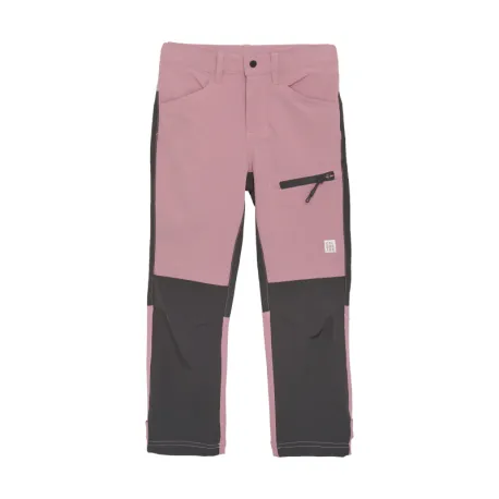 Dievčenské turistické nohavice COLOR KIDS Pants Outdoor - Stretch, foxglove