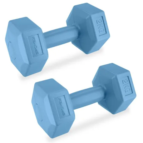 Set závažia SPOKEY MONSTER BLUE HEXA 2x 2 kg