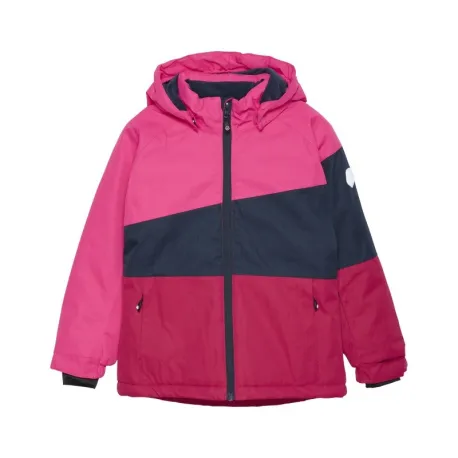Dievčenská lyžiarska bunda COLOR KIDS Ski Jacket - Colorblock, fuchsia purple