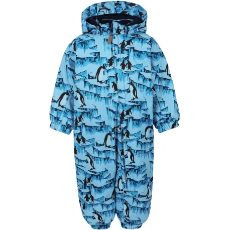 Chlapčenský zimný overal COLOR KIDS Coverall, AOP, AF 10.000, light blue