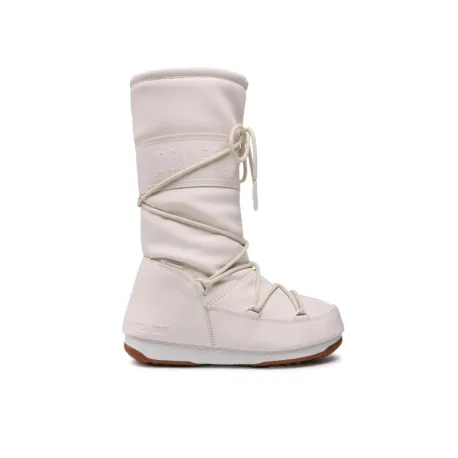 Dámske vysoké zimné topánky MOON BOOT HIGH RUBBER, 003 cream