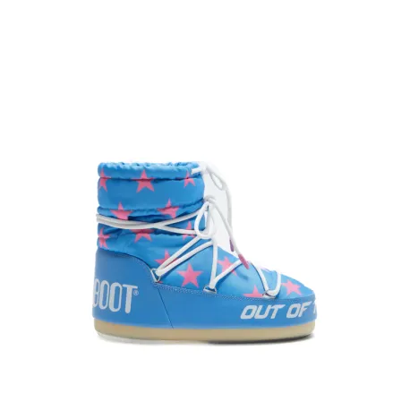 Dámske nízke zimné topánky MOON BOOT LIGHT LOW STARS, 001 alaskan blue