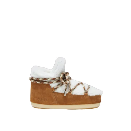 Dámske členkové zimné topánky MOON BOOT PUMPS SHEARLING, 001 whisky off white