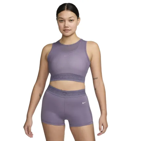 Dámske tréningové tielko NIKE PRO MESH TANK-509 DAYBREAK WHITE