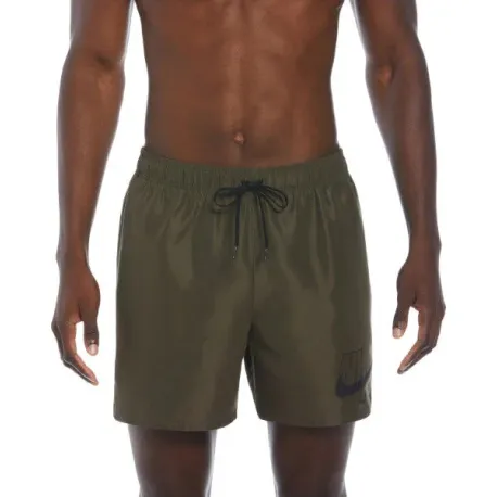 Pánske plavky NIKE SWIM NIKE LOGO LAP 5 inch UNIVER-CARGO KHAKI