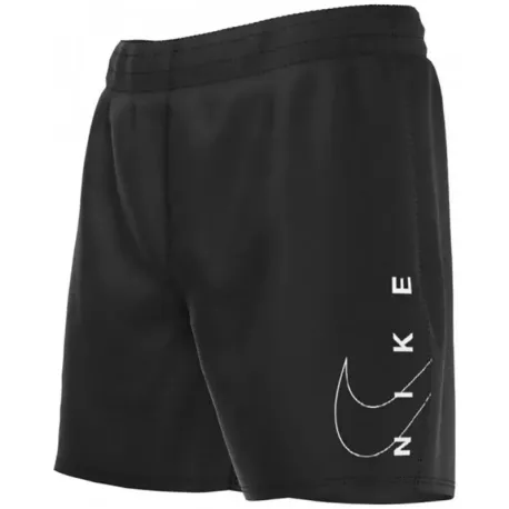 Chlapčenské plavky NIKE SWIM Split Logo Lap 4 inch -001-Black