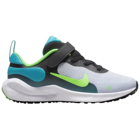 Chlapčenská športová obuv (tréningová) NIKE Revolution 7 black grey aquamarine green strike