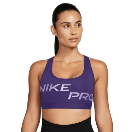 Dámska tréningová športová podprsenka NIKE PRO W DF SWSH LGT SPT GRX BRA-FN2749-547-violet