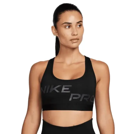 Dámska tréningová športová podprsenka NIKE PRO W DF SWSH LGT SPT GRX BRA-FN2749-010-black