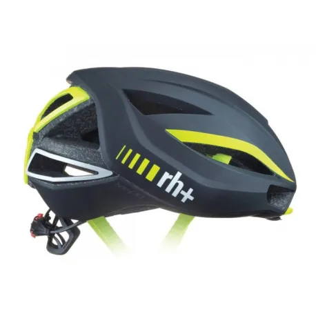 Cyklistická prilba RH+ Lambo, matt black shiny yellow fluo