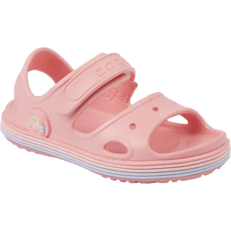 Dievčenské sandále COQUI Yogi baby pink rainbow