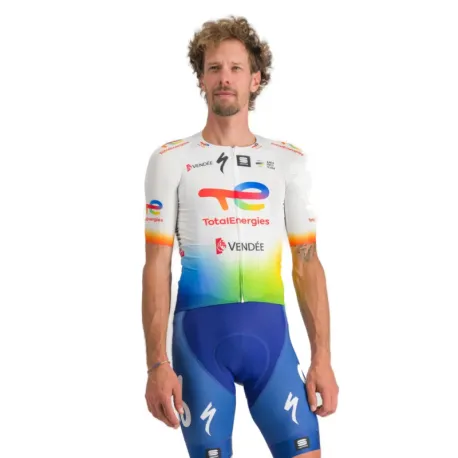 Pánsky cyklistický dres s krátkym rukávom SPORTFUL Te bomber jersey, white