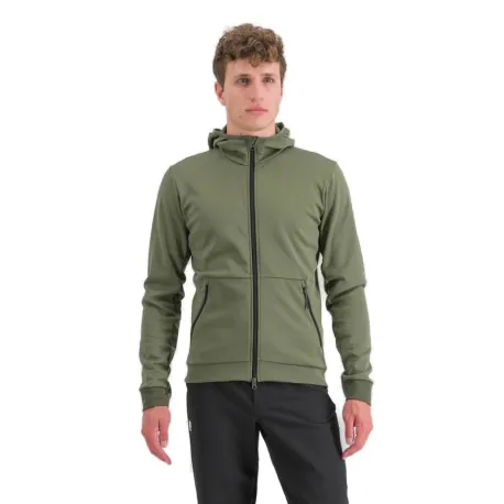 Pánska cyklistická bunda s kapucňou SPORTFUL Metro softshell, beetle