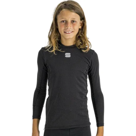 Detské termo tričko s dlhým rukávom SPORTFUL Td mid long sleeve kid top, black