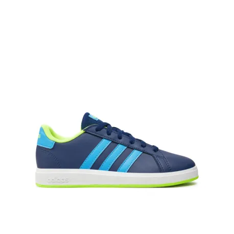 Chlapčenská rekreačná obuv ADIDAS Grand Court 2.0 dark blue blue rush lucid lemon