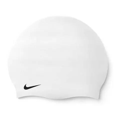 Plavecká čiapka NIKE SWIM SOLID SILICONE CAP WHITE-WHITE