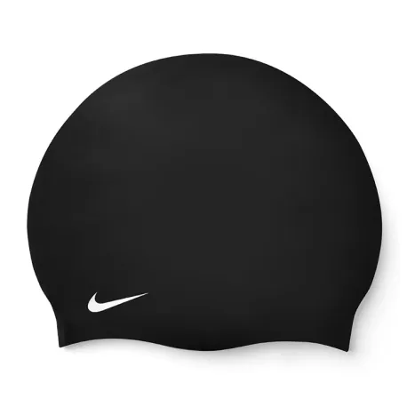 Plavecká čiapka NIKE SWIM SOLID SILICONE CAP BLACK WHI-BLACK WHI