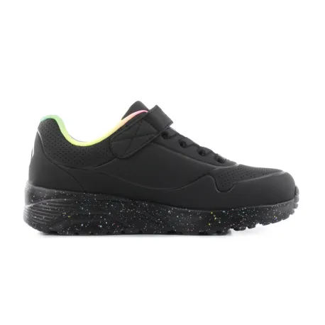 Dievčenská rekreačná obuv SKECHERS Uno Lite Rainbow Specks K black multi rainbow