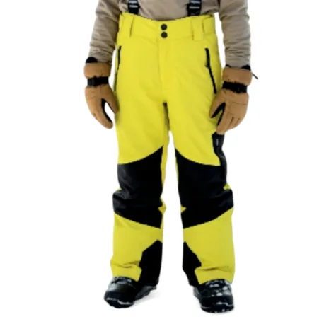 Juniorské lyžiarske nohavice AUTHORITY SP-SNOWTIME neon yellow