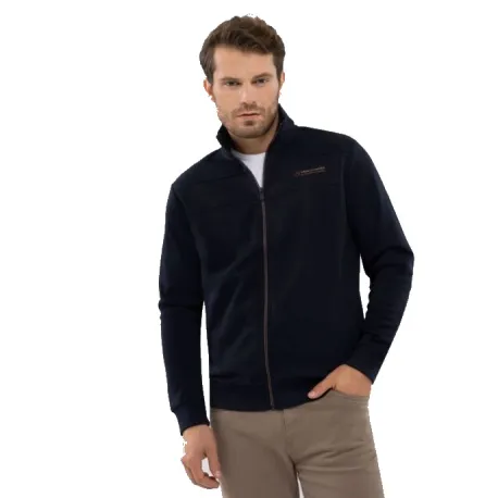 Pánska mikina so zipsom VOLCANO B-LENOX-600-NAVY