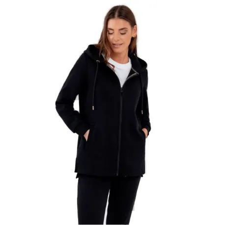 Dámska zateplená mikina so zipsom VOLCANO B-FLOFI-700-BLACK