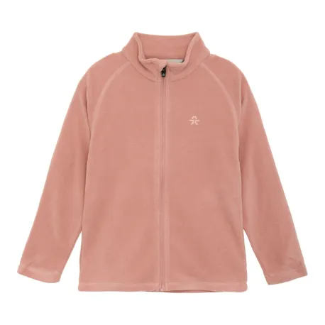 Dievčenská mikina so zipsom COLOR KIDS Fleece Jacket, Full Zip-575-Ash Rose