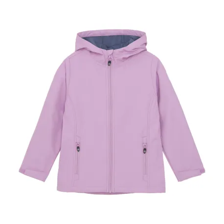 Dievčenská turistická softshellová bunda COLOR KIDS Girls Softshell - Light weight-6285-Orchid