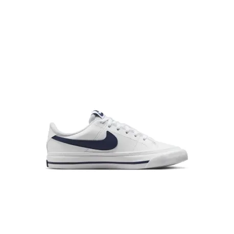Chlapčenská rekreačná obuv NIKE Court Legacy white midnight navy