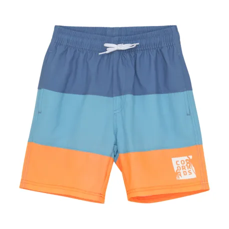 Chlapčenské plavky COLOR KIDS Swim Long Shorts, Colorblock-7452-River Blue