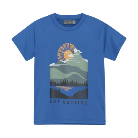 Chlapčenské tričko s krátkym rukávom COLOR KIDS Boys T-shirt W. Print - S S-7556-Campanula