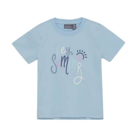 Dievčenské tričko s krátkym rukávom COLOR KIDS Girls T-shirt W. Print S S-7148-Summer Song