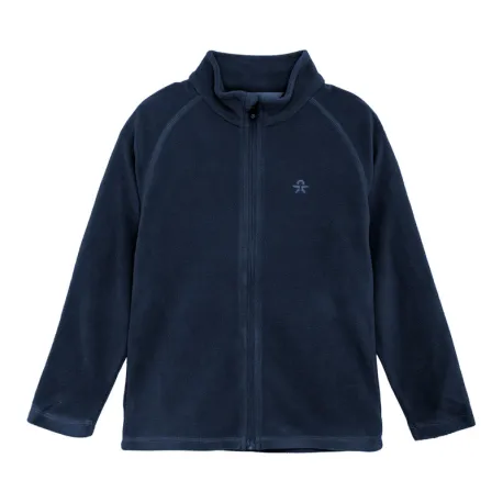Detská mikina so zipsom COLOR KIDS Fleece Jacket, Full Zip-870-Total Eclipse
