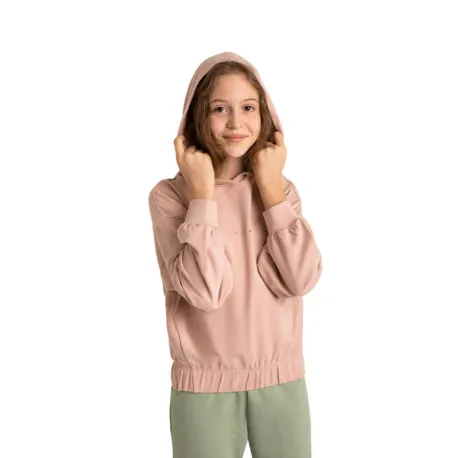 Dievčenská mikina s kapucňou VOLCANO B-MILEY JUNIOR 414 PINK LIGHT