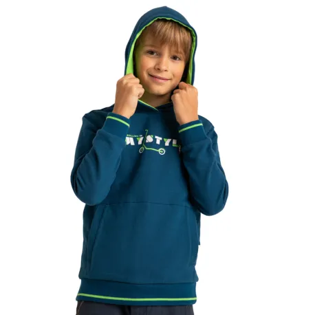 Chlapčenská mikina s kapucňou VOLCANO B-STYLE JUNIOR 613 BLUE DARK