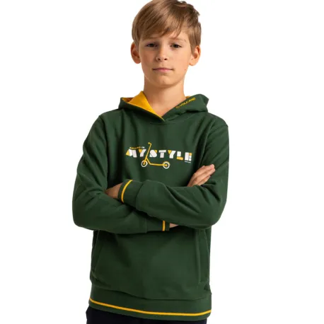 Chlapčenská mikina s kapucňou VOLCANO B-STYLE JUNIOR 300 GREEN